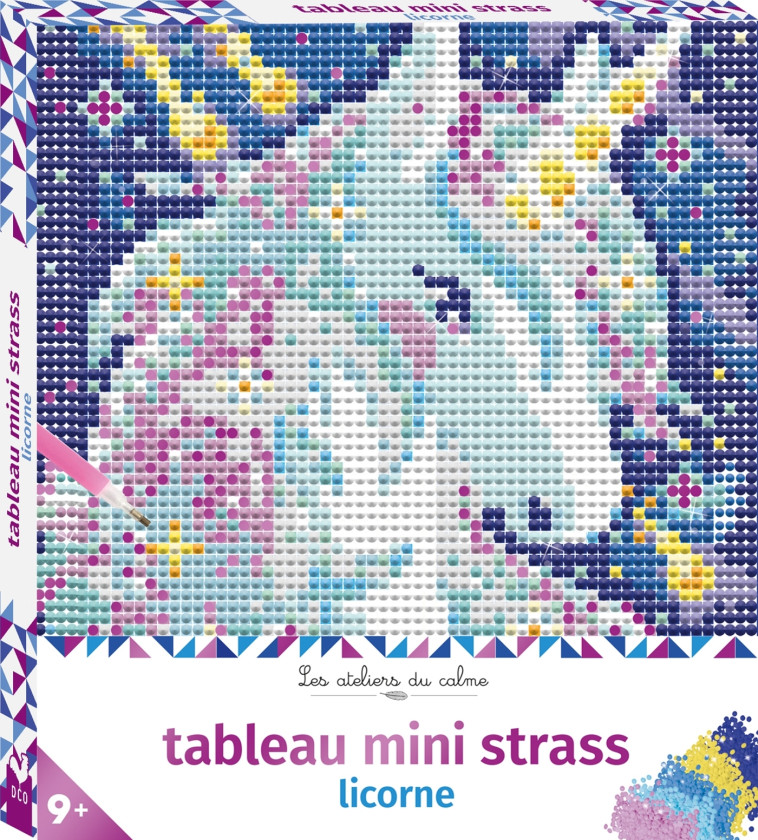 Tableau mini strass licorne - boîte avec accessoires - Ophelie Ortal - DEUX COQS D OR