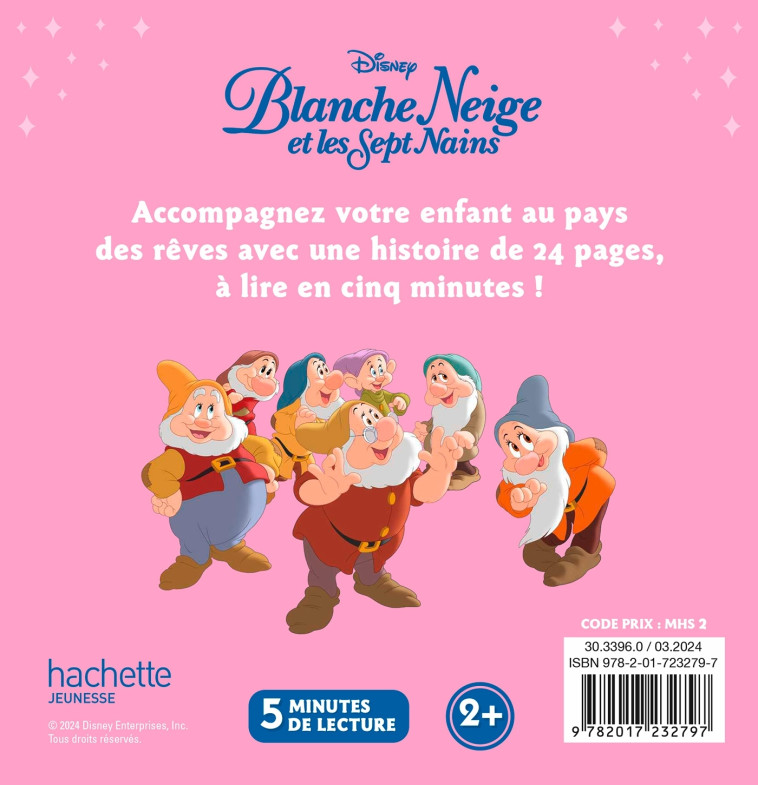 BLANCHE-NEIGE ET LES SEPT NAINS - Mon Histoire du soir -  L'histoire du film - Disney Princesses - XXX - DISNEY HACHETTE