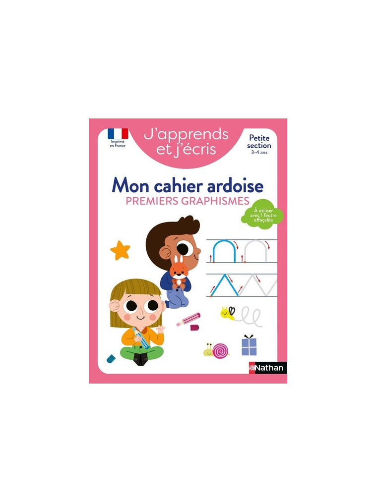 J'apprends et j'écris Premiers graphismes Petite Section 3-4 ans - Fabienne Rousseau - NATHAN