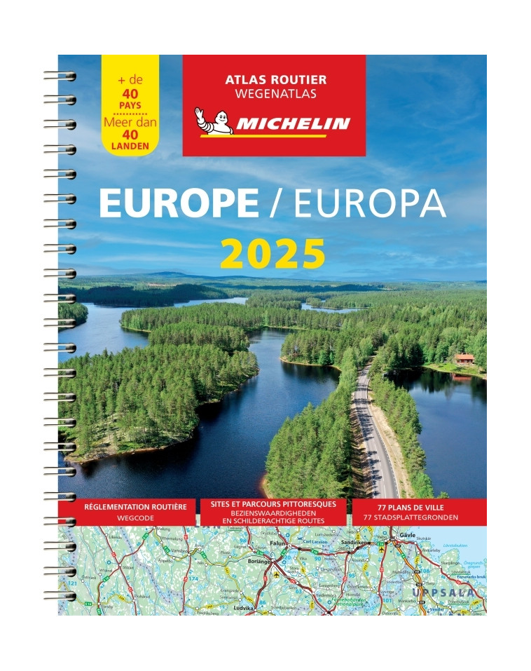 Atlas Europe 2025 - Atlas Routier et Touristique (A4-Spirale) - XXX - MICHELIN