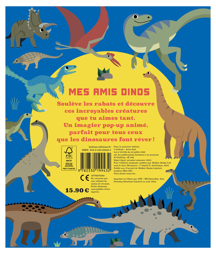 Mes amis dinos - Ingela P. Arrhenius - HELIUM