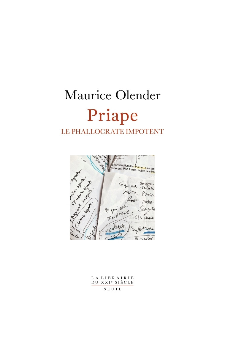 Priape - Maurice Olender - SEUIL