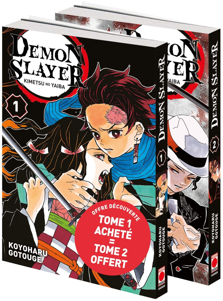 Demon Slayer: Pack découverte T01 & T02 - Koyoharu Gotouge - PANINI