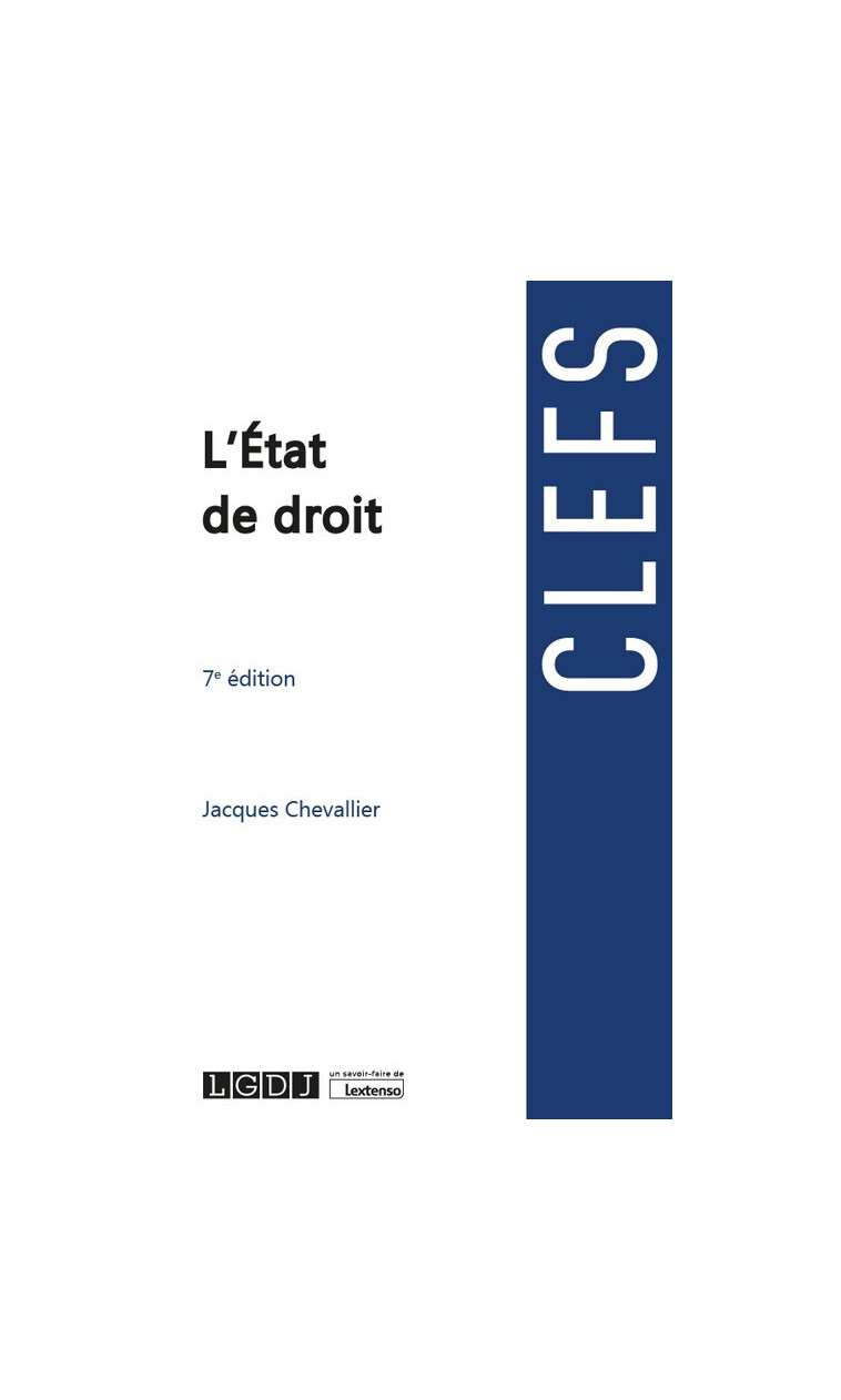 L'État de droit - Jacques Chevallier - LGDJ