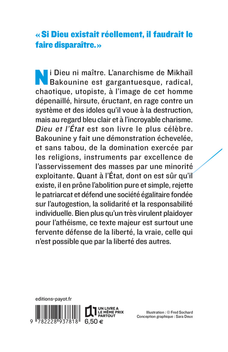 Dieu et l'Etat - Mikhaïl Bakounine - PAYOT