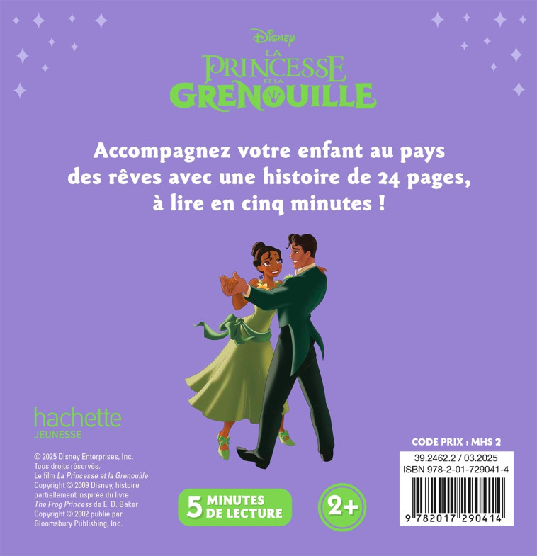 LA PRINCESSE ET LA GRENOUILLE - Mon Histoire du soir - L'histoire du film - Disney Princesses -  - DISNEY HACHETTE